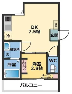 メゾン・ドゥ・アッシュ市川II【3階】の間取り