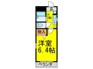 ウエストヒル【1階】の間取り