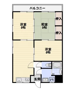 中島ハイツ【3階】の間取り