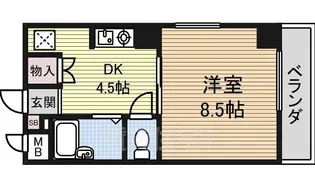 ダイソー13号館【5階】の間取り