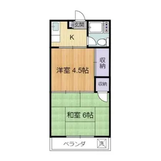 岡本ハイツ【2階】の間取り