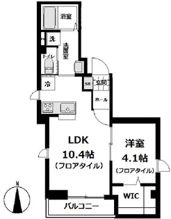 グレイステラス北千住【3階】の間取り