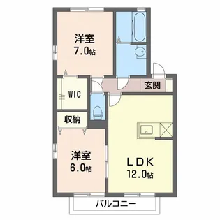 ウィルモア【2階】の間取り
