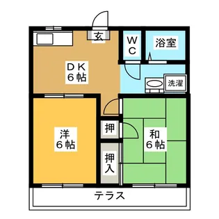 コーポキッパ【1階】の間取り