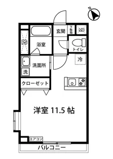 ベルヴィル新ゆり【2階】の間取り