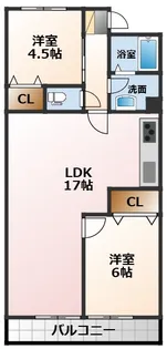 アルモニーナカモトI【3階】の間取り