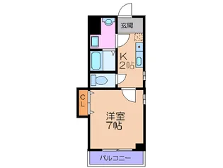 サンハイツ野田【4階】の間取り