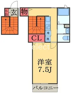 シャルマン稲毛東【3階】の間取り
