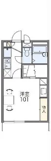 レオパレスサンフラウア【3階】の間取り