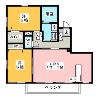 T’s CUBIC【2階】の間取り