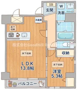 Quatre saisons新大阪【7階】の間取り