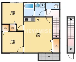 cozy(コージー)【2階】の間取り