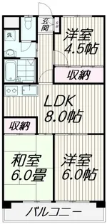 メゾン富士見台【4階】の間取り