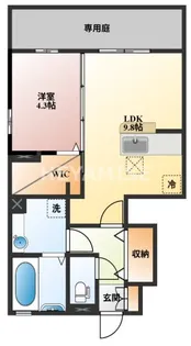エスポワール B棟【1階】の間取り
