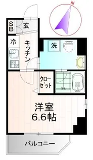川崎デントヒルズ【9階】の間取り