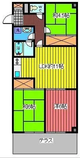 プリンシパル浦和【1階】の間取り