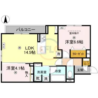 Clashist加美東【1階】の間取り