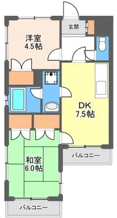 エクセレント1【4階】の間取り
