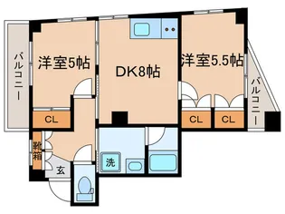K・田中ビル【3階】の間取り