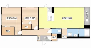 シャーメゾン ベルヴィル【2階】の間取り