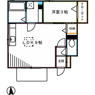 フローラ小金井【1階】の間取り