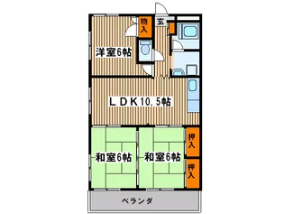 武州ビル【3階】の間取り