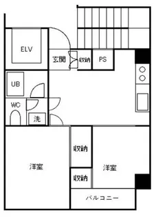 メゾンド・アルピニア【2階】の間取り