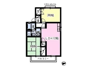 ソレーユ堀之内【2階】の間取り