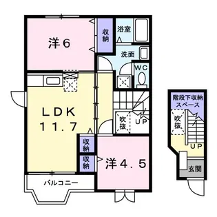 シーサイドオリゾン【2階】の間取り