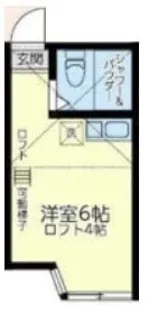 ユナイト浅田サンパウロ【2階】の間取り