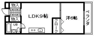 エイチ・ツーオー岸和田【3階】の間取り