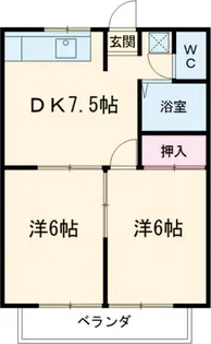 メゾンリエールIII【2階】の間取り