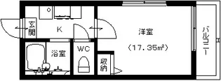 ヒルズ六角橋【1階】の間取り
