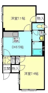 高野ハイツ【1階】の間取り