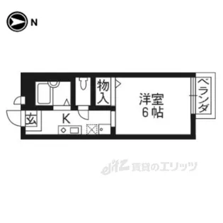ハイツ山岡【1階】の間取り