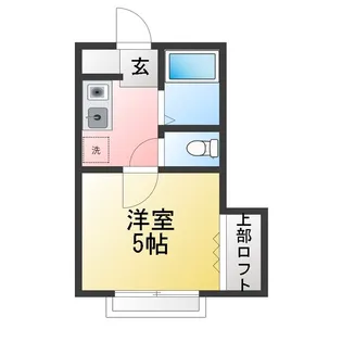 コーポスズラン【1階】の間取り