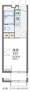 レオパレスグランシャリオII【2階】の間取り