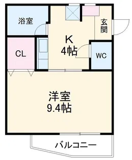 アベニュー野立【1階】の間取り