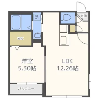 プレジオS11【4階】の間取り