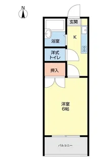 平原ハイツ【2階】の間取り