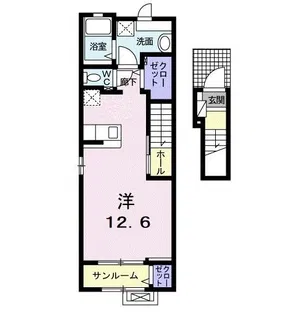 キャトルセゾン リヴェール【2階】の間取り