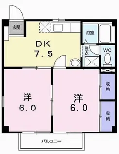 サンハイツII【2階】の間取り