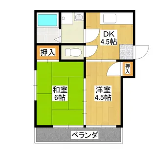 メゾン岡村【2階】の間取り