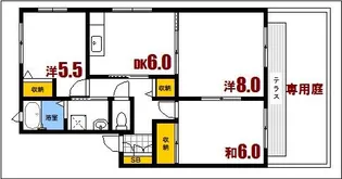 シャルマンロジェ壱番館【1階】の間取り
