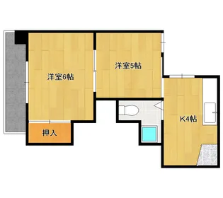 コーポ西田【2階】の間取り