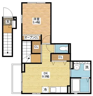 メゾン・ド・カラン【2階】の間取り