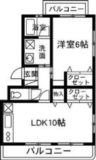 丸田マンションA【2階】の間取り