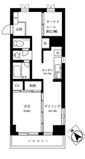 グロッサー弥生【3階】の間取り
