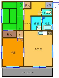 紫原吉田コーポ【2階】の間取り
