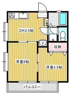 グランドハイツJ【2階】の間取り